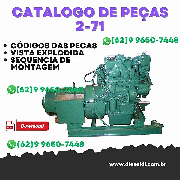 CATALOGO DE PEÇAS MOTOR DIESEL  71V SÉRIES DETROIT