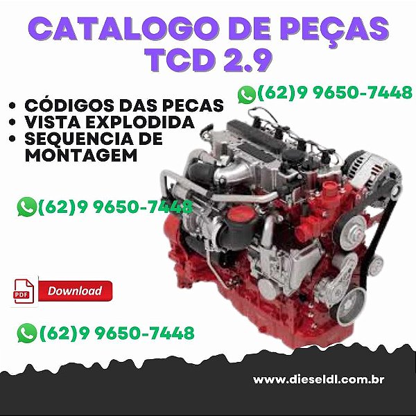 CATALOGO DE PEÇAS MOTOR D/TD/TCD 2011 DEUTZ