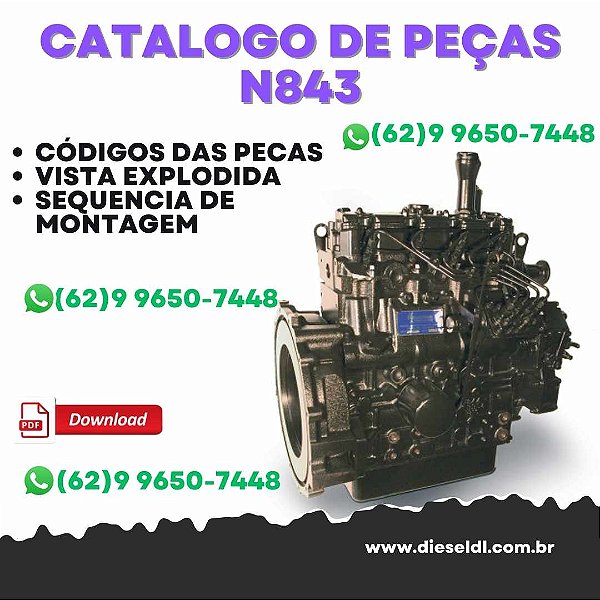 CATÁLOGO DE PEÇAS MOTOR N843, N843L  SHIBAURA