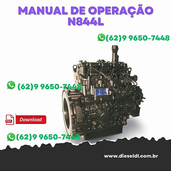 MANUAL DE OPERAÇÃO MOTOR  N844L / N844L-T SHIBAURA