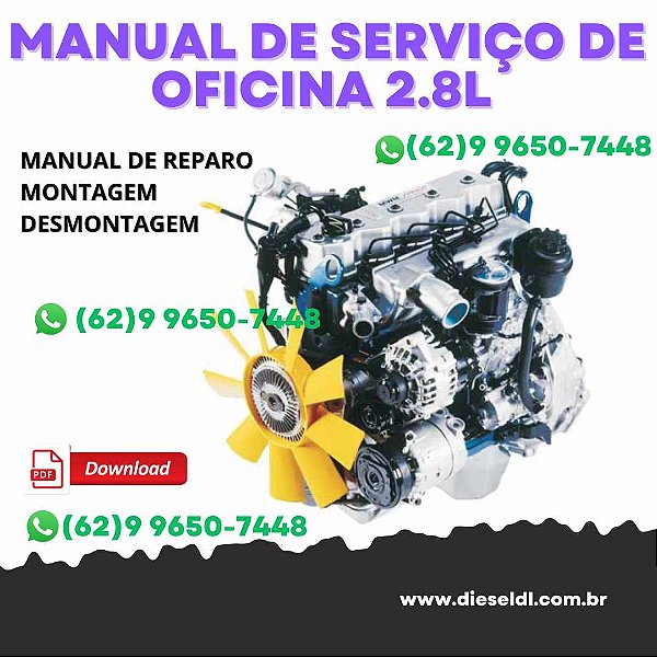 MANUAL DE SERVIÇO DE OFICINA  MOTOR SPRINT 2.8L ELETRÔNICO  MWM