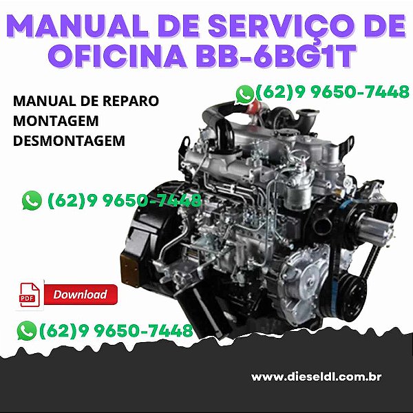MANUAL DE SERVIÇO DE OFICINA  MOTOR BB-6BG1T ISUZU
