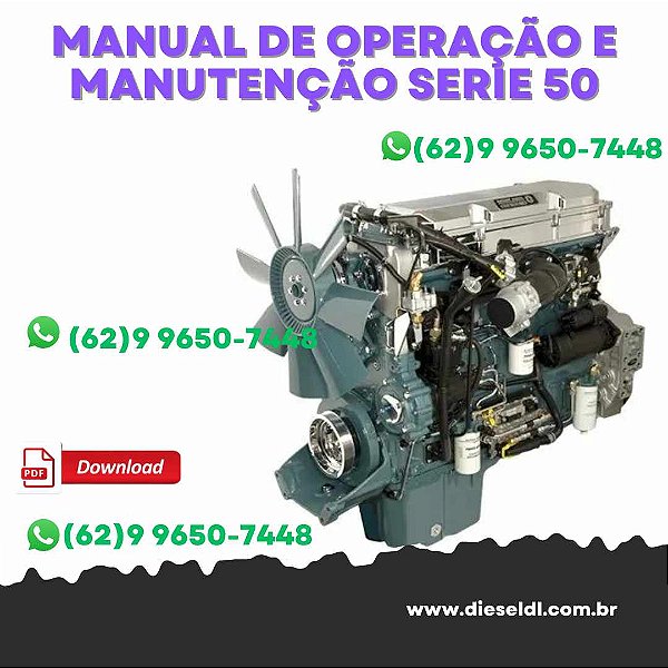 MANUAL DE OPERAÇÃO E MANUTENÇÃO  MOTOR DIESEL SERIE 50 DETROIT