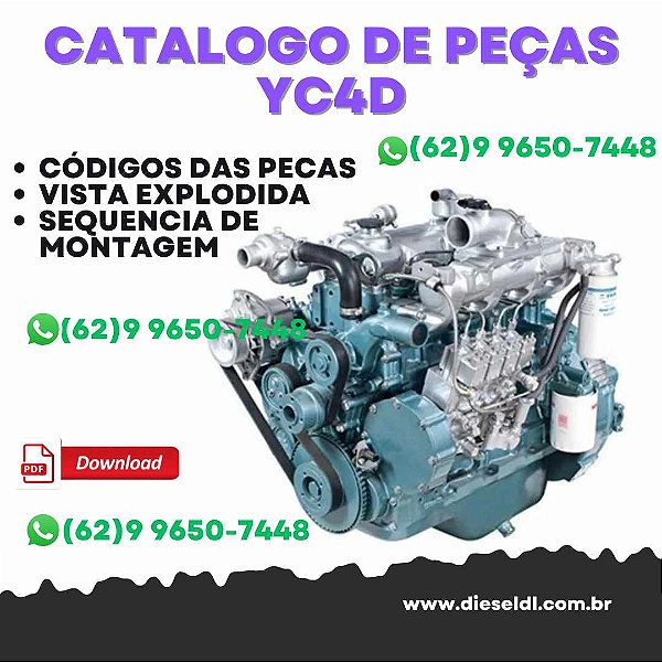 CATÁLOGO DE PEÇAS MOTOR YC4D 2005 YUCHAI