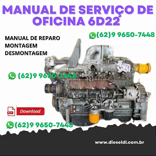 MANUAL DE SERVIÇO DE OFICINA  MOTOR 6D22 FUSO MITSUBISHI