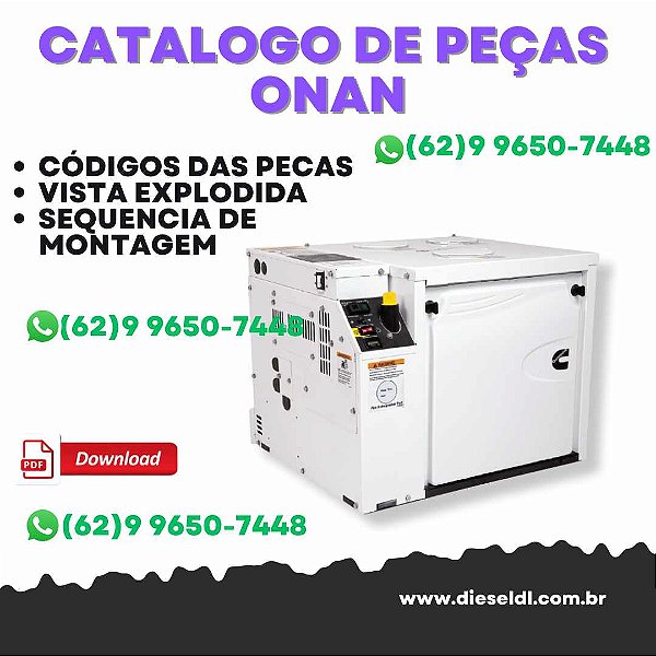 CATÁLOGO DE PEÇAS GERADOR MARÍTIMO ONAN CUMMINS