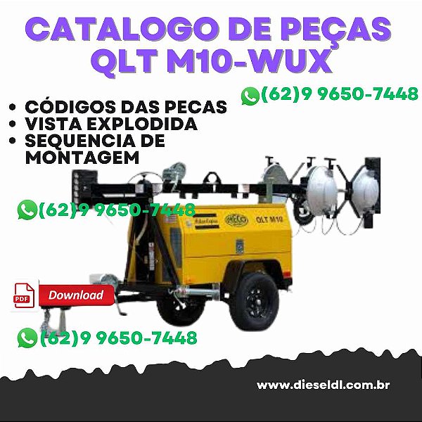 CATÁLOGO DE PEÇAS GERADOR QLT M10 WUX ATLAS COPCO