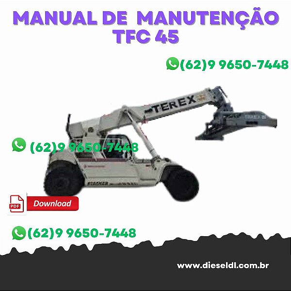 MANUAL DE MANUTENÇÃO MANIPULADOR TELESCÓPICO TFC 45, TFCRS 45, TFC 45L  TEREX
