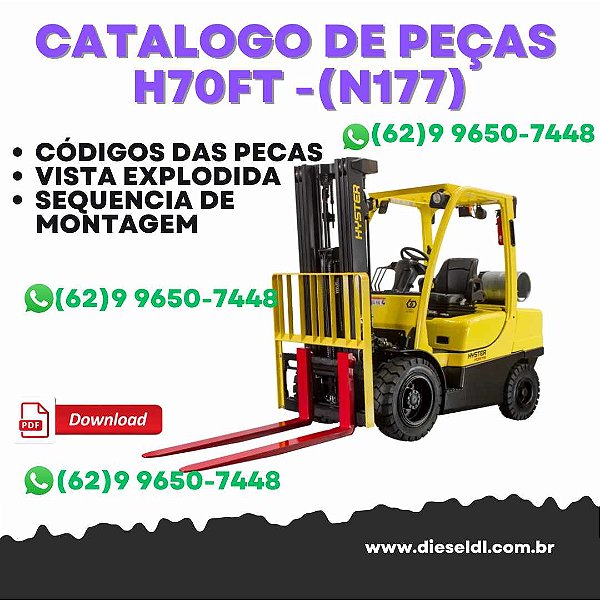 CATÁLOGO DE PEÇAS  EMPILHADEIRA H70FT - (N177) HYSTER