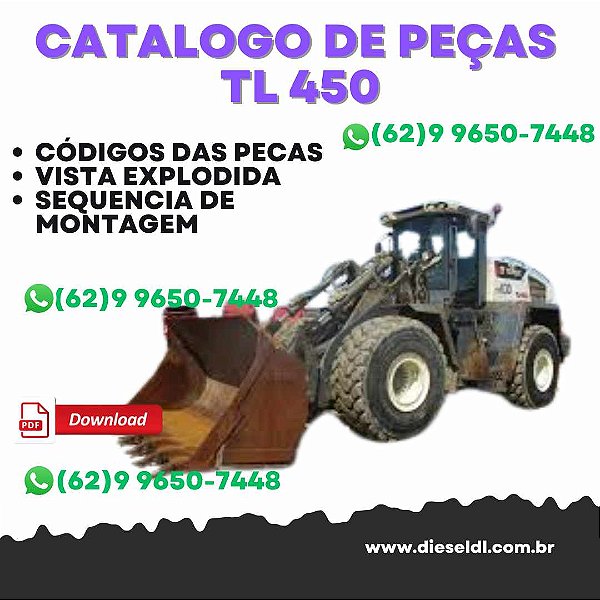CATÁLOGO DE PEÇAS CARREGADEIRA TL450   TEREX