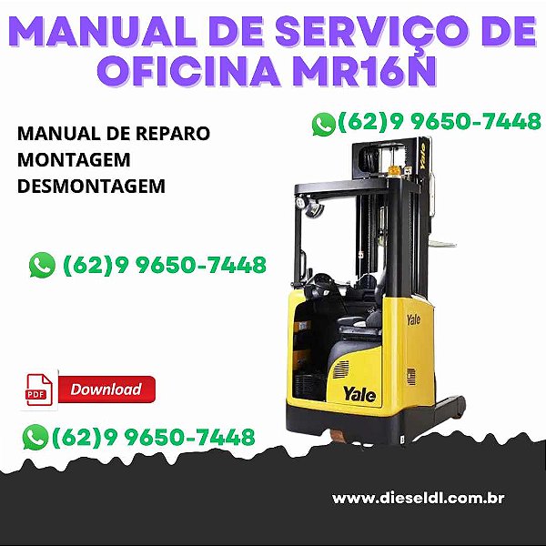 MANUAL DE SERVIÇO DE OFICINA  MR16N - MR20 - MR20H - MR25 YALE