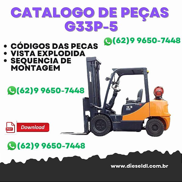 CATÁLOGO DE  PEÇAS EMPILHADEIRA G33P-5, G35C-5 DOOSAN