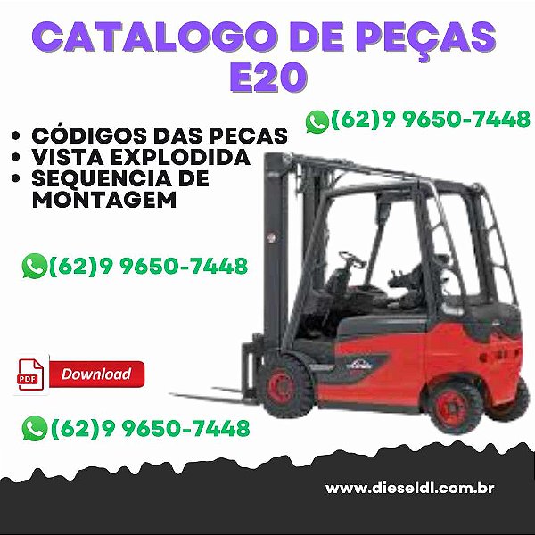 CATÁLOGO DE  PEÇAS EMPILHADEIRA E20/25/30/35  LINDE