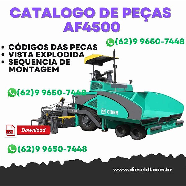 CATÁLOGO DE PEÇAS AF4500 VIBRO-ACABADORA CIBER