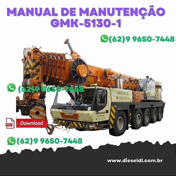 MANUAL DE MANUTENÇÃO GUINDASTES GMK 5130-1  GROVE