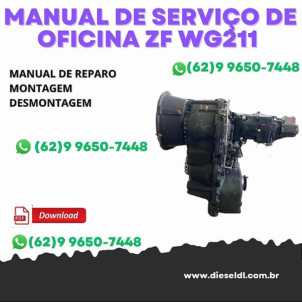 MANUAL DE SERVIÇO DE OFICINA TRANSMISSÃO ZF WG211