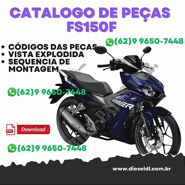 CATÁLOGO DE PEÇAS HONDA  FS150F H/J/K/L