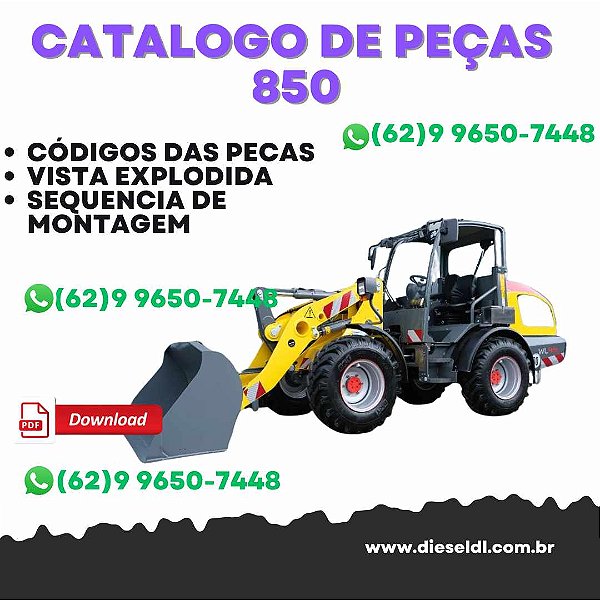 CATÁLOGO DE PEÇAS CARREGADEIRA 850  WACKER NEUSON