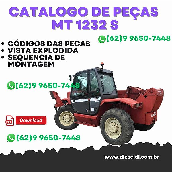CATÁLOGO DE PEÇAS MANIPULADOR TELESCÓPICO  MT 1232 S TURBO MANITOU
