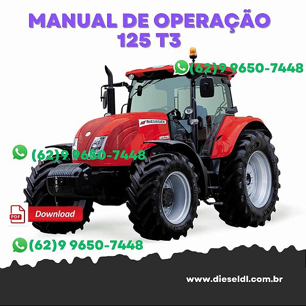MANUAL DE OPERAÇÃO  TRATOR GMAX 125 T3, 135 T3, 145 T3  MCCORMICK