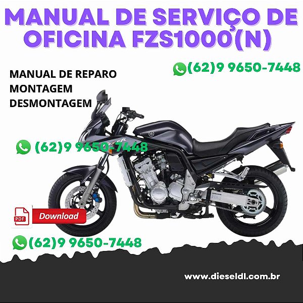 MANUAL DE SERVIÇO DE OFICINA YAMAHA FZS1000(N) 2001