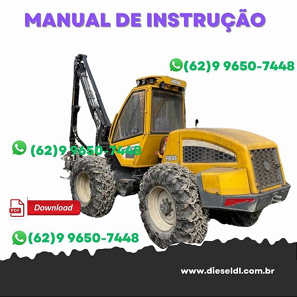 MANUAL DE INSTRUÇÕES  HARVESTER HR46  SAMPO ROSENLEW