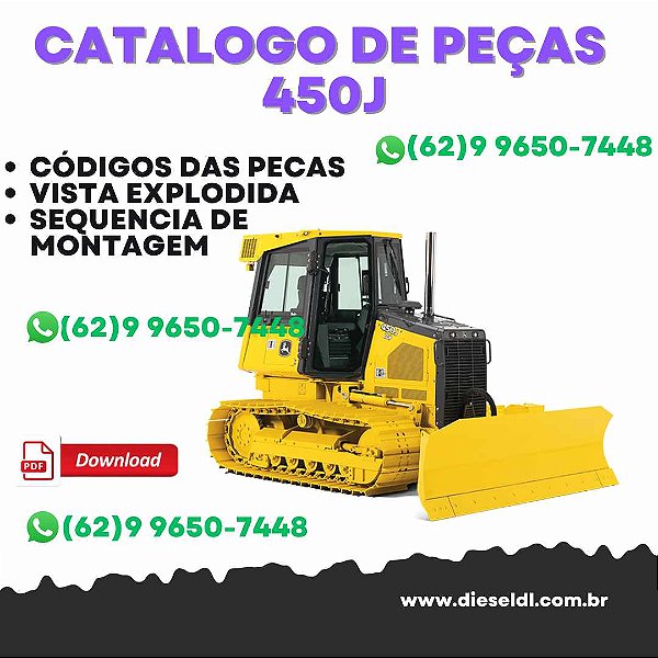 CATÁLOGO DE PEÇAS TRATOR DE ESTEIRA 450J / 550J / 650J JOHN DEERE