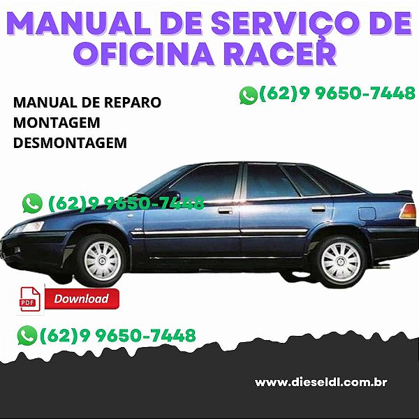 MANUAL DE SERVIÇO DE OFICINA DAEWOO RACER  1994-1997