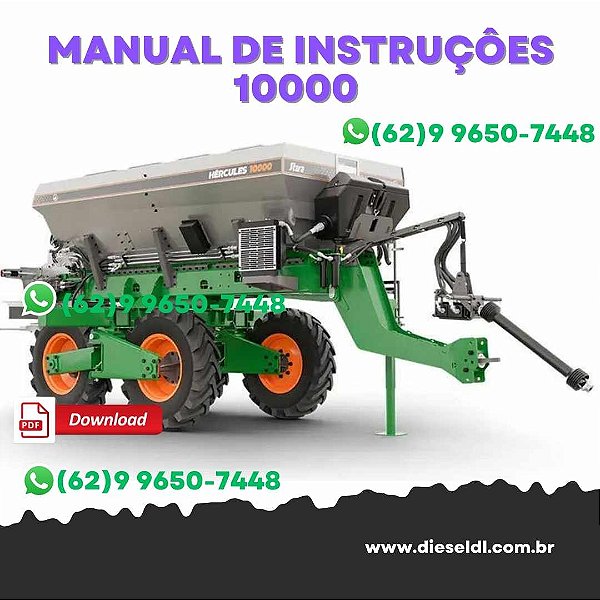 MANUAL DE INSTRUÇÕES DISTRIBUIDOR HÉRCULES 10000 INOX