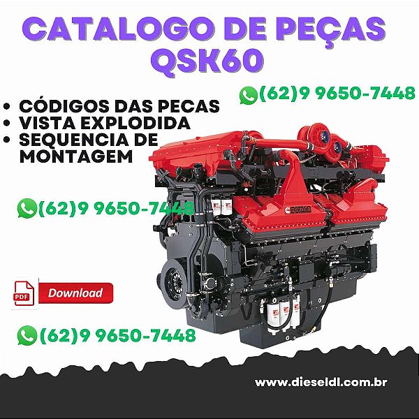 CATÁLOGO DE PEÇAS GERADOR QSK60  CUMMINS