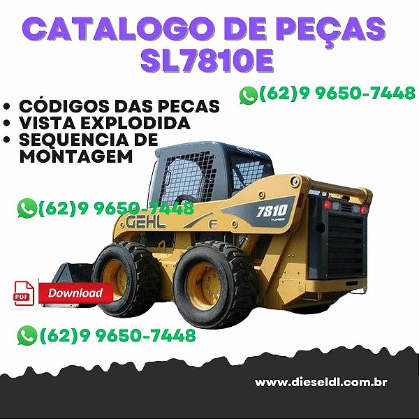 CATÁLOGO DE PEÇAS MINI CARREGADEIRA SL7810E, SL7810E (EU)  GEHL