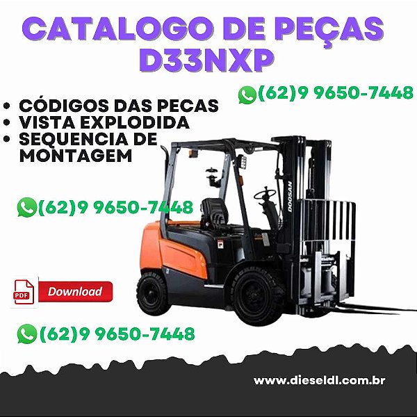 CATÁLOGO DE PEÇAS  EMPILHADEIRA  D33NXP, D35NXP 34KW DOOSAN