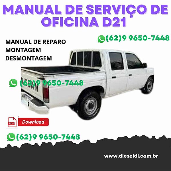 MANUAL DE SERVIÇO DE OFICINA  NISSAN D21  1994-2004