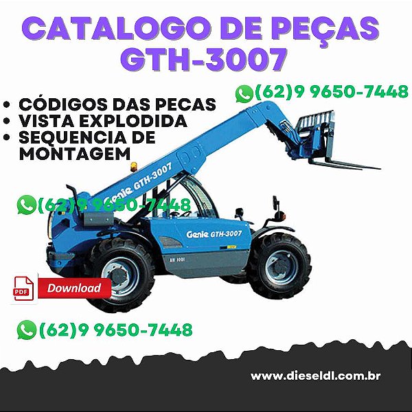 CATÁLOGO DE PEÇAS MANIPULADOR TELESCÓPICO GTH-3007  GENIE