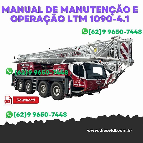 MANUAL DE INSTRUÇÕES  GUINDASTE  LTM 1090-4.1  LIEBHERR