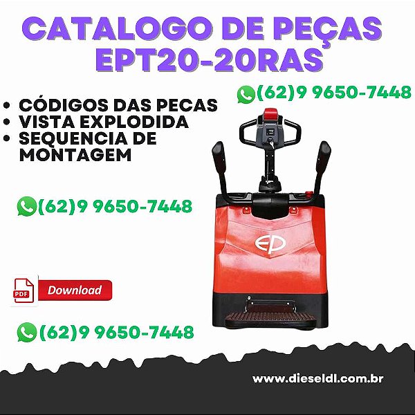 CATÁLOGO DE PEÇAS TRANSPALETEIRA ELETRICA EPT20-20RAS / EPT25-RAS  PALLET