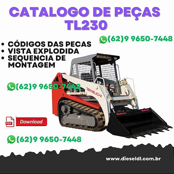 CATÁLOGO DE PEÇAS MINI CARREGADEIRA TL230  TAKEUCHI
