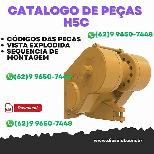 CATÁLOGO DE PEÇAS HYDRAULIC WINCH ALLIED H5C  CATERPILLAR