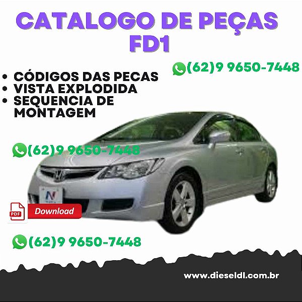 CATÁLOGO DE PEÇAS HONDA CIVIC  FD1, FD2 (Z)  2009