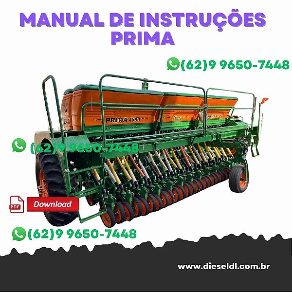 MANUAL DE INSTRUÇÕES SEMEADORA PRIMA  STARA