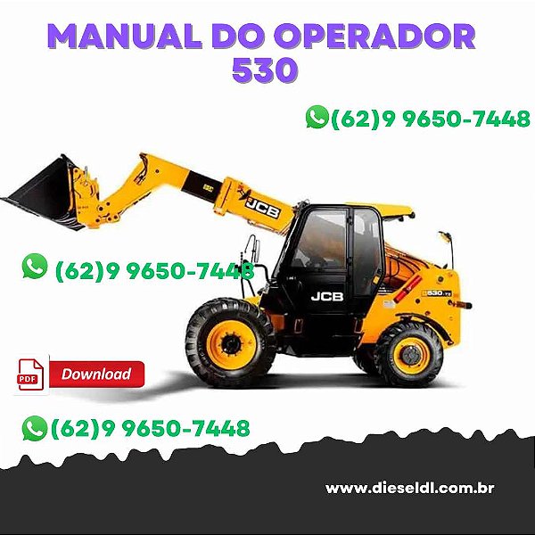 MANUAL DO OPERADOR  MANIPULADOR TELESCÓPICO 530, 532, 533, 535, 537, 540 JCB