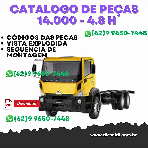 CATÁLOGO DE PEÇAS CAMINHÃO 14.000 - 4.8 H - EURO V  AGRALE