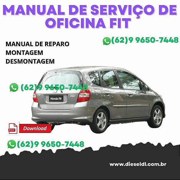 MANUAL DE SERVIÇO DE OFICINA HONDA FIT 2007-2014I