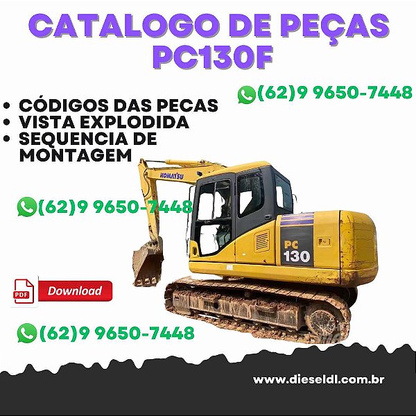 CATÁLOGO DE PEÇAS ESCAVADEIRA PC130F-7 KOMATSU