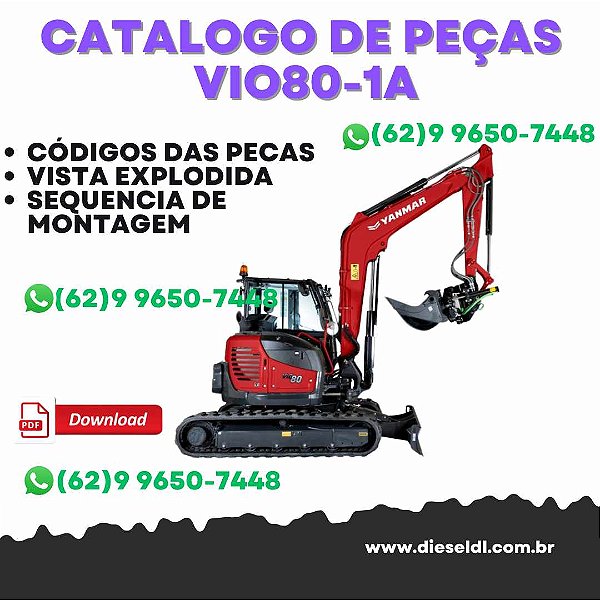 CATÁLOGO DE PEÇAS  ESCAVADEIRA VIO80-1A YANMAR
