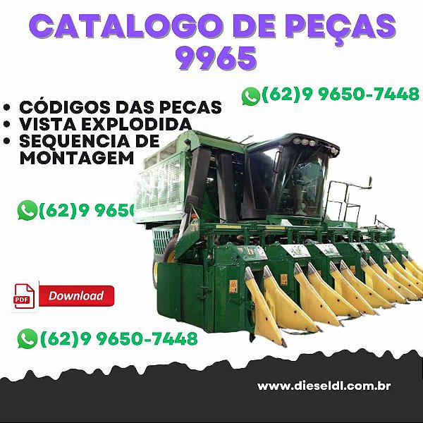CATÁLOGO DE PEÇAS  COLHEDORA  9965 JOHN DEERE