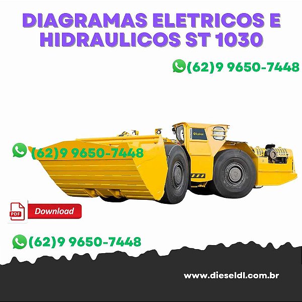 DIAGRAMAS ELETRICOS E HIDRAULICOS CARREGADEIRA SCOOPTRAM  ST1030 ATLAS COPCO
