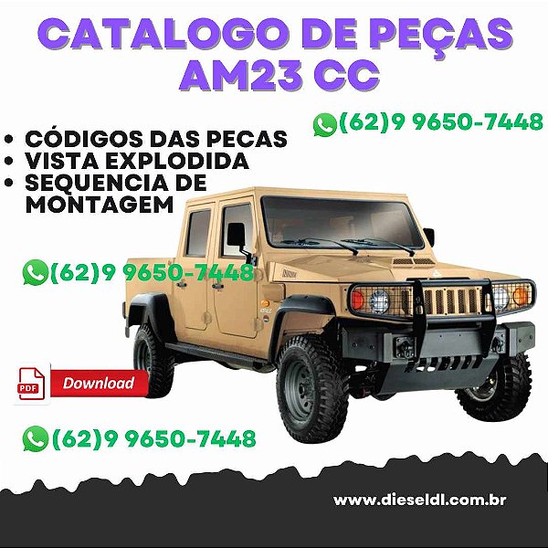 CATÁLOGO DE PEÇAS MARRUÁ AM23 CC/CD EURO III   AGRALE