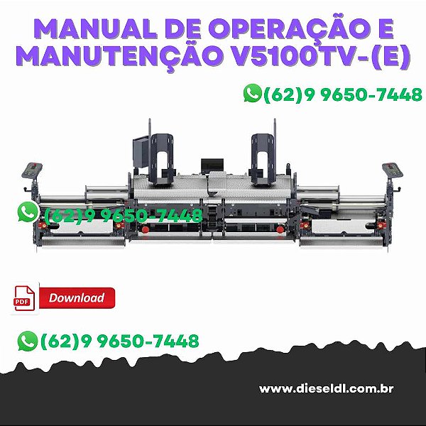 MANUAL DE OPERAÇÃO E MANUTENÇÃO MESA  V5100TV-(E) / V6000TV-(E) DYNAPAC