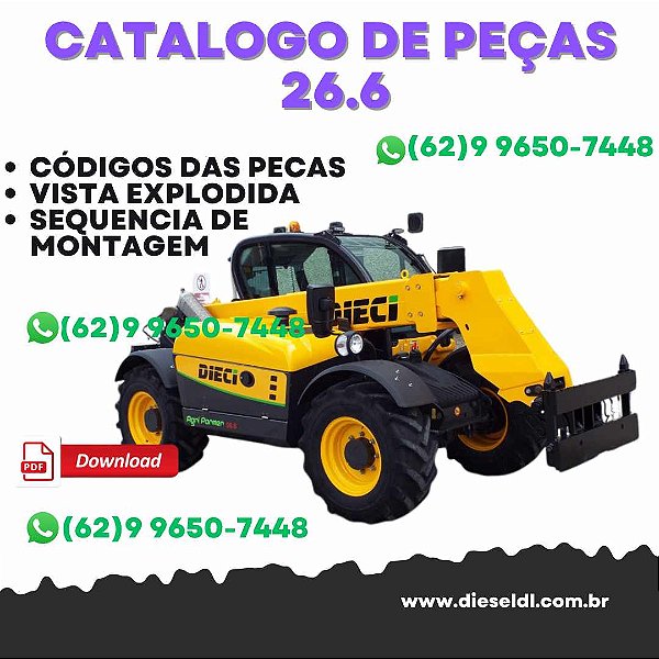 CATÁLOGO DE PEÇAS MANIPULADOR TELESCÓPICO 26.6 DIECI - AGRI FARMER